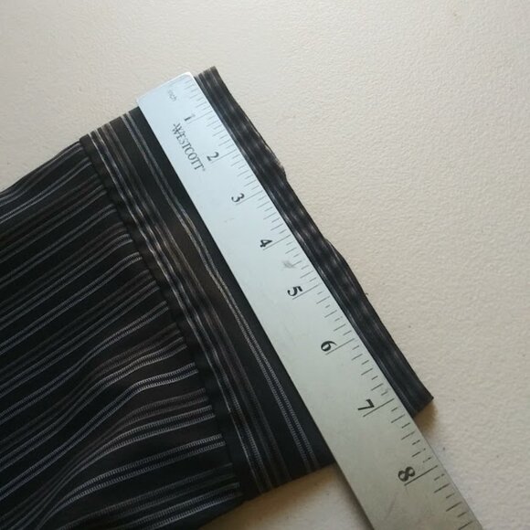 DCC woman's size 3X black, white and gray striped top - Picture 9 of 14